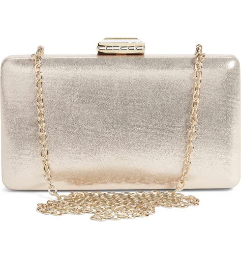 nordstrom metallic box clutch|clutch and pouches for women.